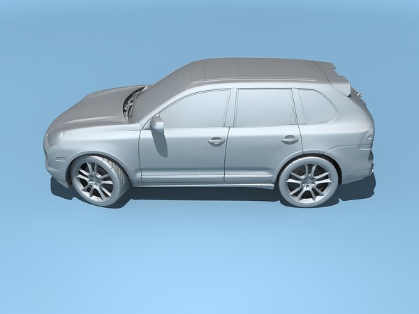 3d model of porsche cayenne turbo s - Porsche Cayenne Turbo S 2009 by TiRex3D