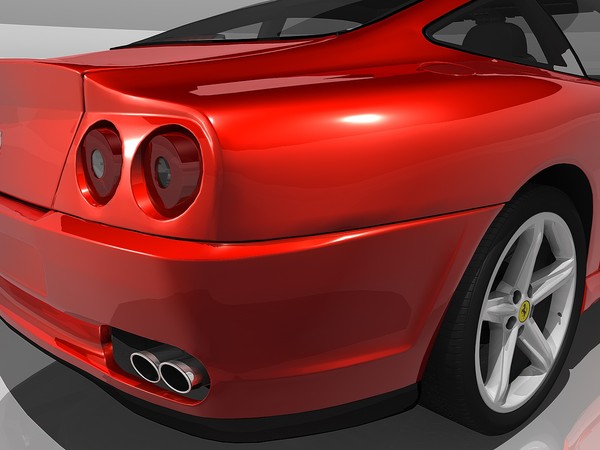 3d model ferrari 575 maranello 2002 - Ferrari 575M Maranello 2002 by TiRex3D