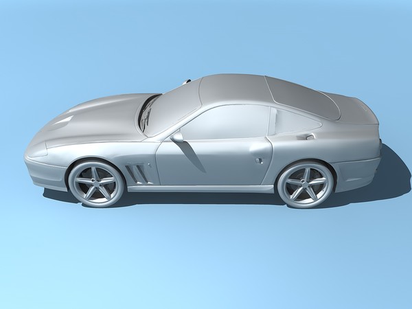 3d model ferrari 575 maranello 2002 - Ferrari 575M Maranello 2002 by TiRex3D