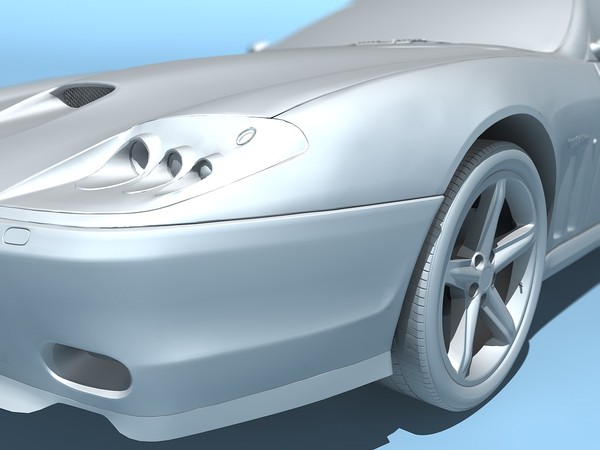 3d model ferrari 575 maranello 2002 - Ferrari 575M Maranello 2002 by TiRex3D