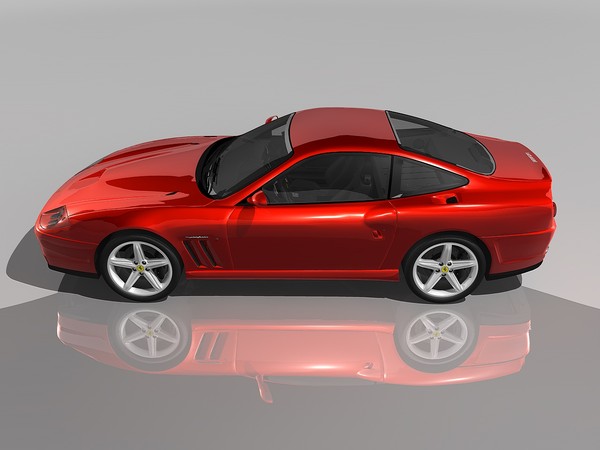 3d model ferrari 575 maranello 2002 - Ferrari 575M Maranello 2002 by TiRex3D
