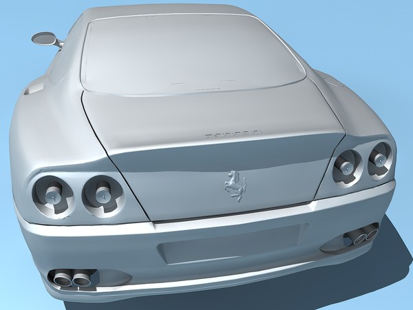 3d model ferrari 575 maranello 2002 - Ferrari 575M Maranello 2002 by TiRex3D