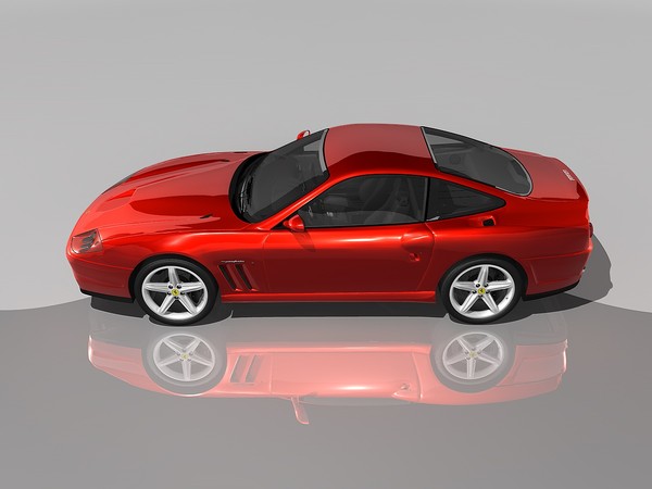3d model ferrari 575 maranello 2002 - Ferrari 575M Maranello 2002 by TiRex3D