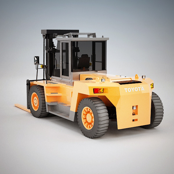 3d forklift industrial - Forklift 15 -24 ton by QLEE