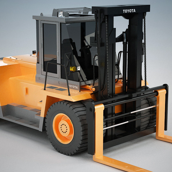 3d forklift industrial - Forklift 15 -24 ton by QLEE