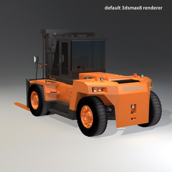 3d forklift industrial - Forklift 15 -24 ton by QLEE