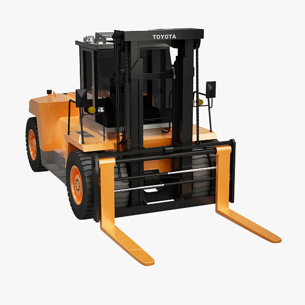 3d forklift industrial - Forklift 15 -24 ton by QLEE