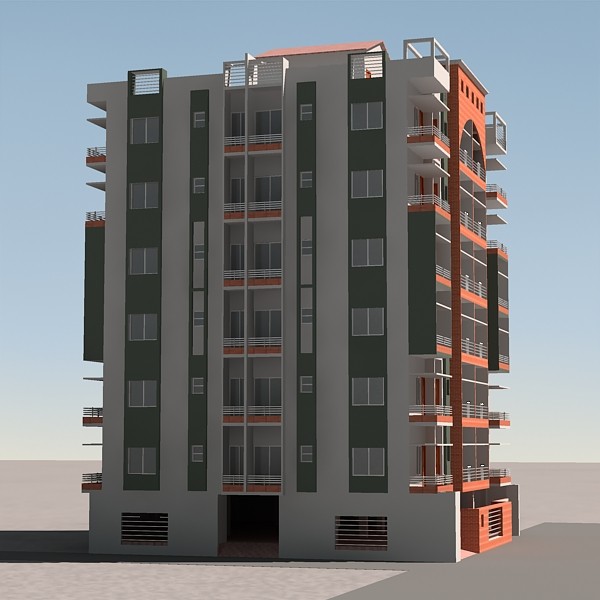 3ds max apartment building - Apartment Building 06 by sabah_au