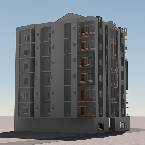 3ds max apartment building - Apartment Building 06 by sabah_au