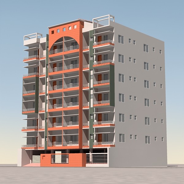 3ds max apartment building - Apartment Building 06 by sabah_au