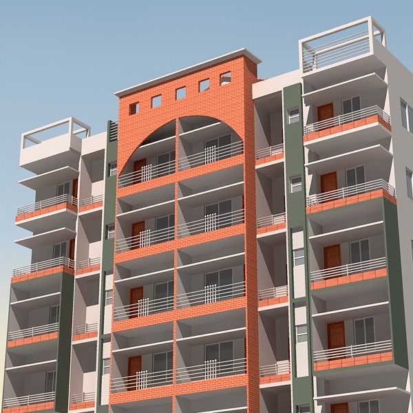 3ds max apartment building - Apartment Building 06 by sabah_au