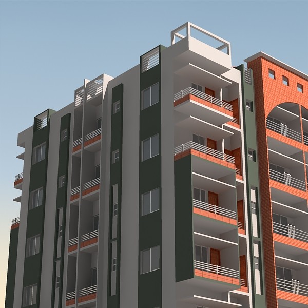 3ds max apartment building - Apartment Building 06 by sabah_au