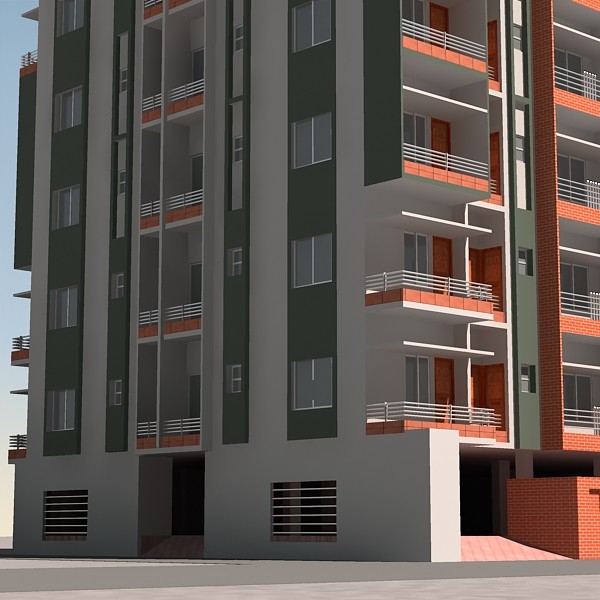 3ds max apartment building - Apartment Building 06 by sabah_au
