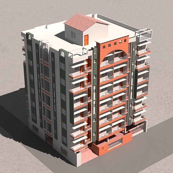 3ds max apartment building - Apartment Building 06 by sabah_au