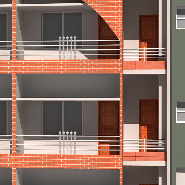 3ds max apartment building - Apartment Building 06 by sabah_au