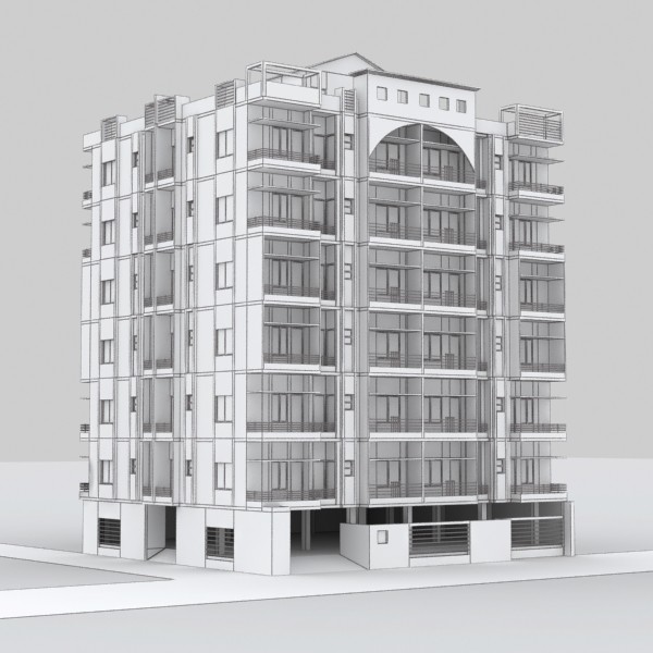 3ds max apartment building - Apartment Building 06 by sabah_au