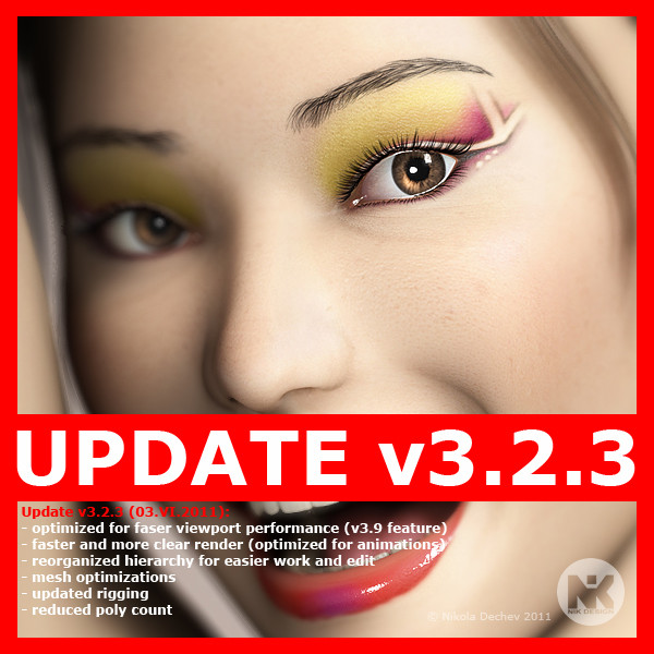 hair 3 v3 2 3d model - Mei v3.2.3 Lite (max9) by Nikola Dechev