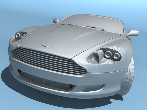3d model aston martin db9 2004 - Aston Martin DB9 2004 by TiRex3D