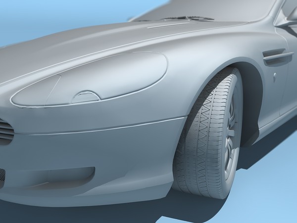 3d model aston martin db9 2004 - Aston Martin DB9 2004 by TiRex3D