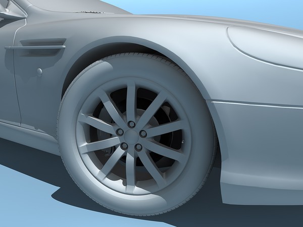 3d model aston martin db9 2004 - Aston Martin DB9 2004 by TiRex3D