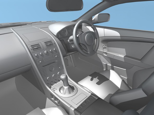 3d model aston martin db9 2004 - Aston Martin DB9 2004 by TiRex3D