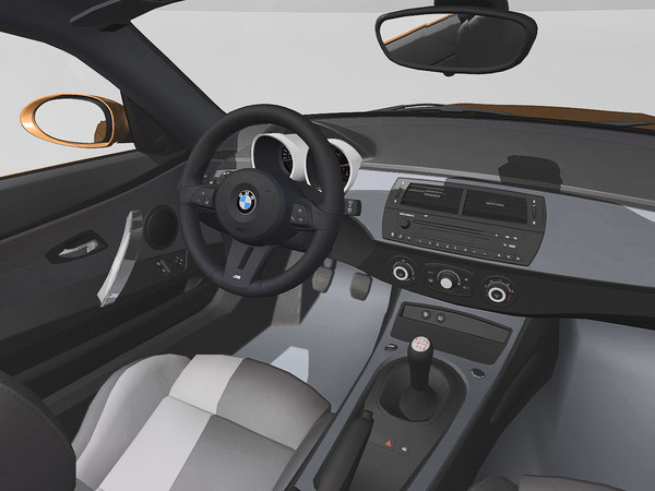 bmw z4 m coupe 3d max - BMW Z4 M Coupe 2006 by TiRex3D