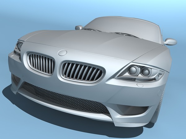 bmw z4 m coupe 3d max - BMW Z4 M Coupe 2006 by TiRex3D