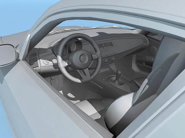 bmw z4 m coupe 3d max - BMW Z4 M Coupe 2006 by TiRex3D
