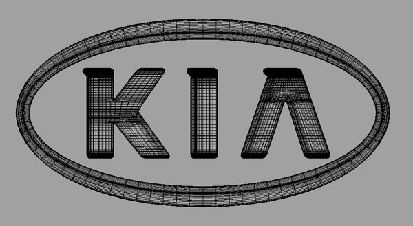 kia cars obj - KIA 3d logo by Serega Rozhnov