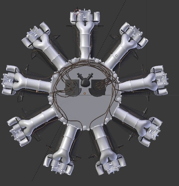 3d bristol jupiter engine model - Jupiter engine by The squidifier
