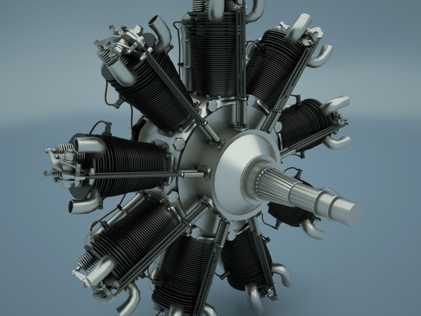 3d bristol jupiter engine model - Jupiter engine by The squidifier