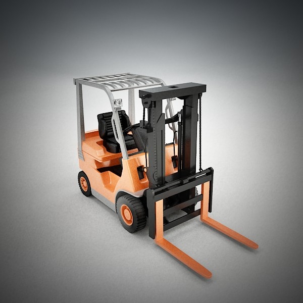 3d fork lift truck - Generic Forklift by QLEE