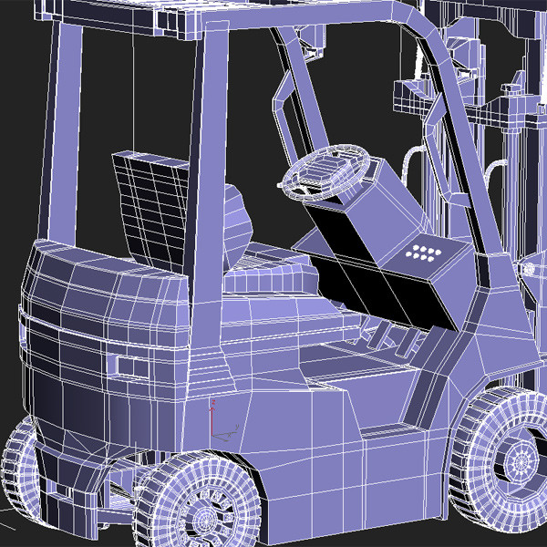 3d fork lift truck - Generic Forklift by QLEE