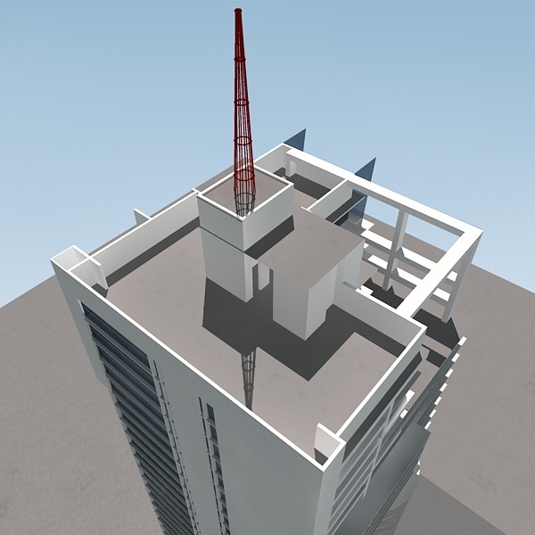 3d rise commercial building model - High rise commercial building by sabah_au