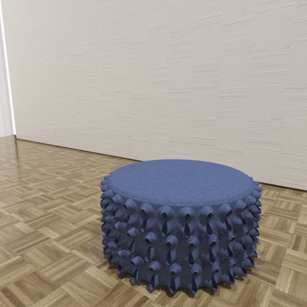 lola ottoman 3d 3ds - Lola Ottoman by TheToastMaster