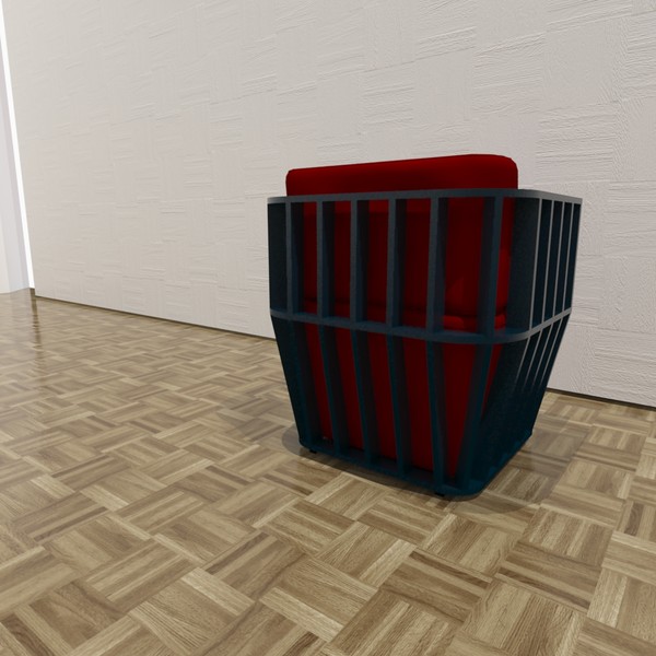 3d model scratch chair - Scratch chair by TheToastMaster