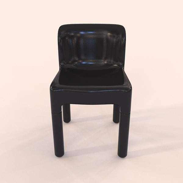 chair kartell carlo 3d model - chair kartell carlo bartoli by zelosh