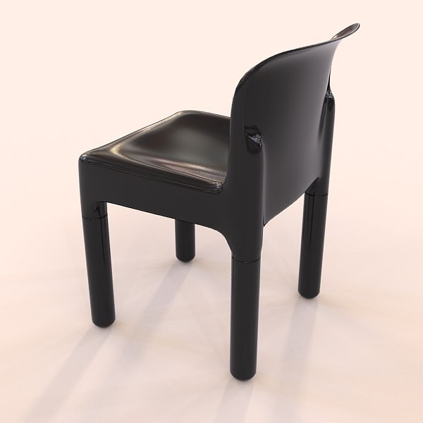 chair kartell carlo 3d model - chair kartell carlo bartoli by zelosh