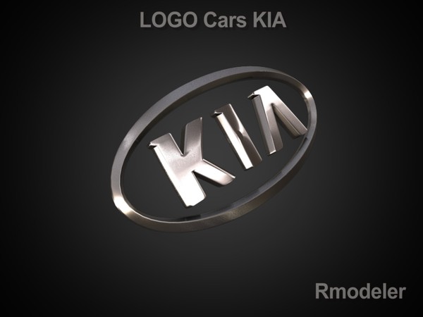 kia cars obj - KIA 3d logo by Serega Rozhnov