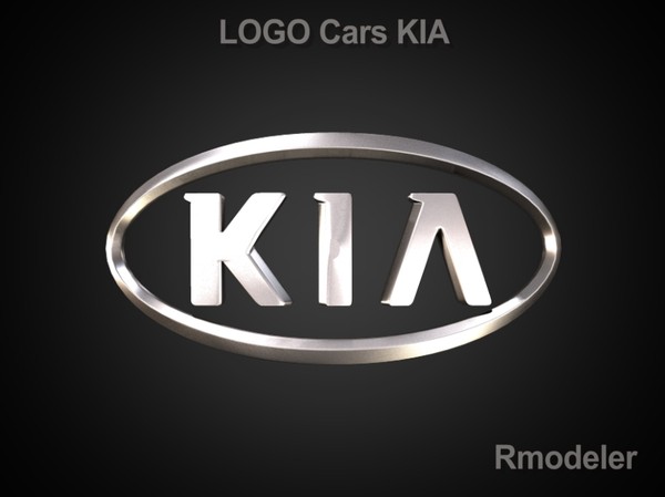 kia cars obj - KIA 3d logo by Serega Rozhnov