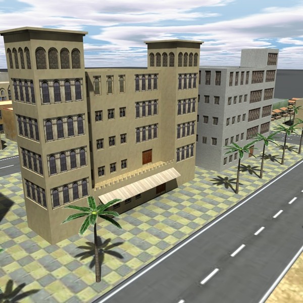 3d model arab city - Arabciyt-B1 by ERLHN