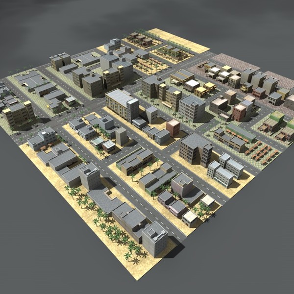 3d model arab city - Arabciyt-B1 by ERLHN