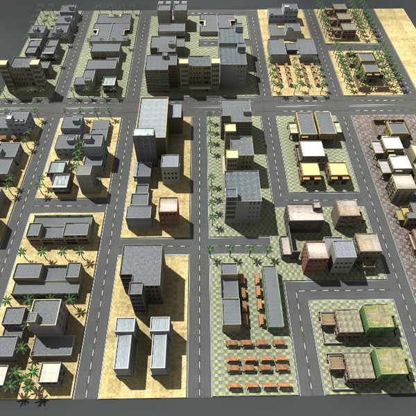 3d model arab city - Arabciyt-B1 by ERLHN
