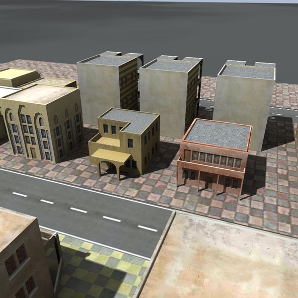 3d model arab city - Arabciyt-B1 by ERLHN