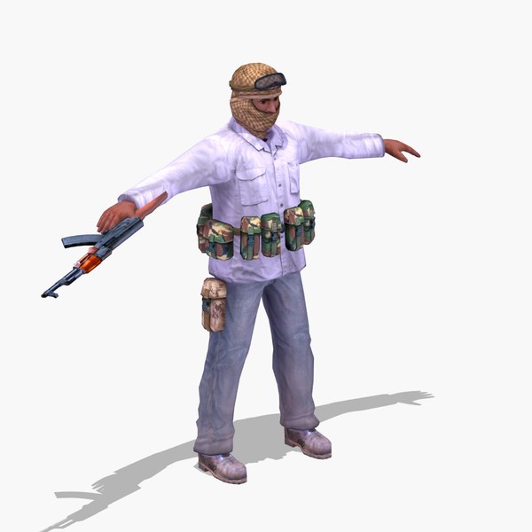 3ds islamic rigged - Terrorist-K_Rigged_Multi by ES3DStudios
