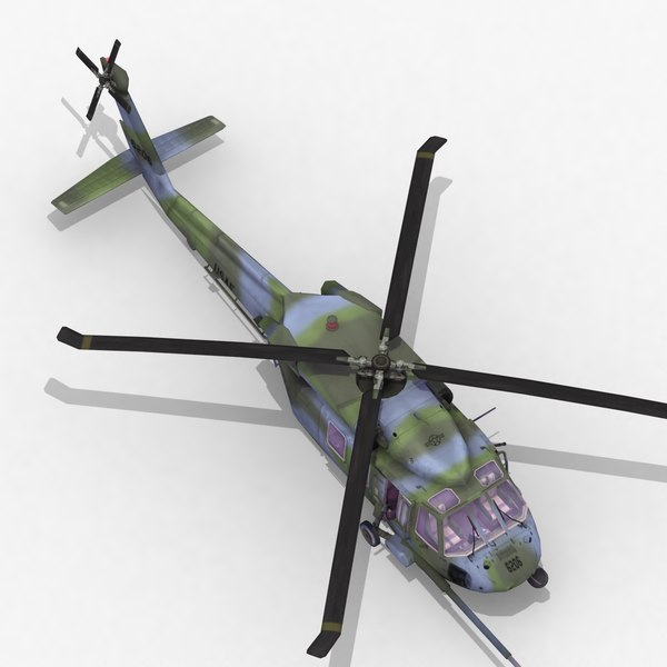3d model of pavehawk usaf - MH60G Pavehawk USAF by ES3DStudios