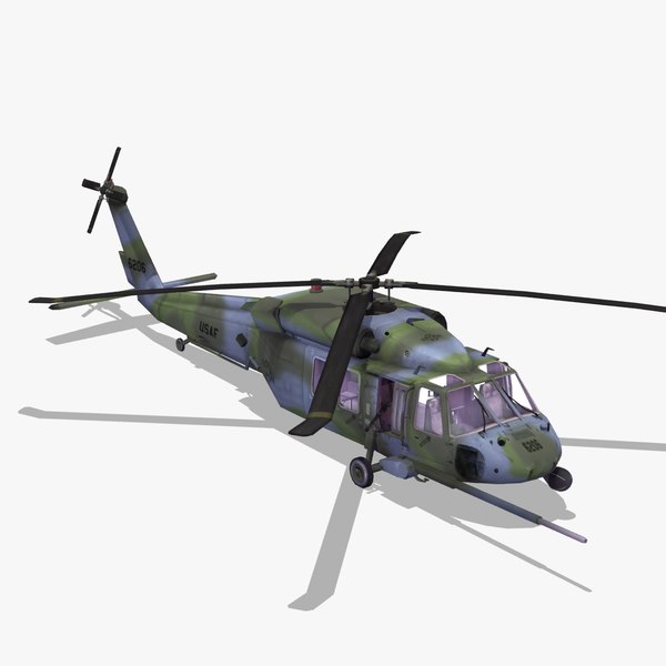 3d model of pavehawk usaf - MH60G Pavehawk USAF by ES3DStudios