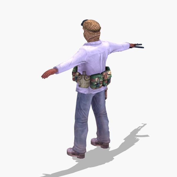 3ds islamic rigged - Terrorist-K_Rigged_Multi by ES3DStudios