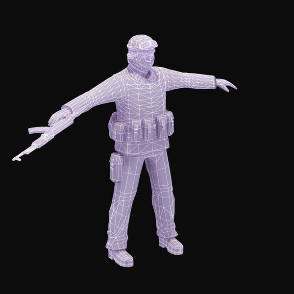 3ds islamic rigged - Terrorist-K_Rigged_Multi by ES3DStudios