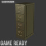 3d old filing cabinet model